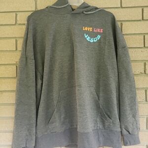 "Love Like Jesus" Grey Hoodie - Size: 2XL
